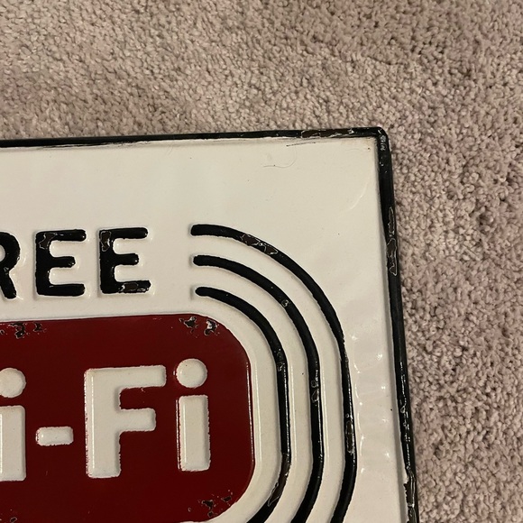 “Free Wi-Fi Password” Decor Sign - Picture 6 of 6